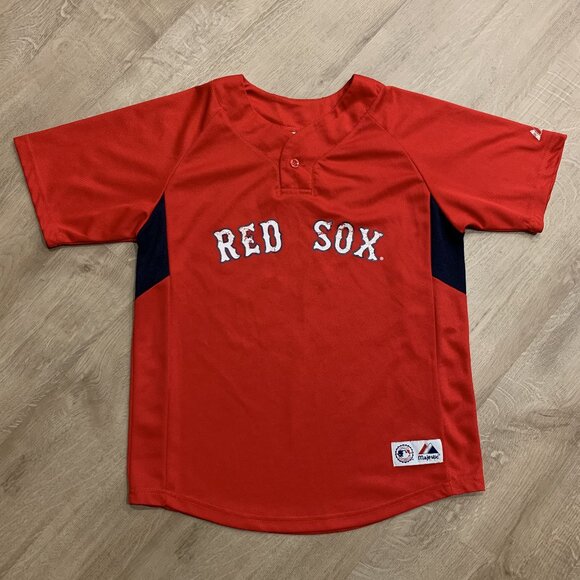 Majestic MLB Boston Red Sox Jacoby Ellsbury #2 Jersey Youth Boys Medium (10/12) - Picture 1 of 8